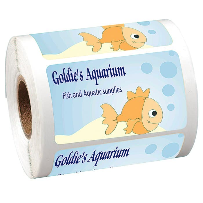 Full Color Sticker by the Roll - Rectangle - 1-1/2 inches x 2-1/2 inches