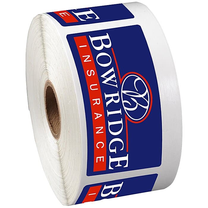 Full Color Sticker by the Roll - Rectangle - 1-1/2 inches x 3 inches