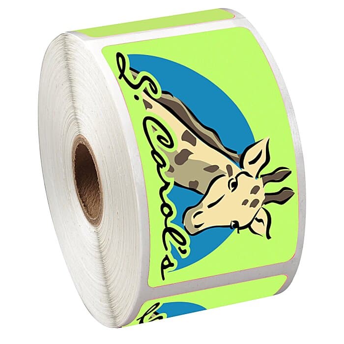 Full Color Sticker by the Roll - Rectangle - 2 inches x 3-1/2 inches