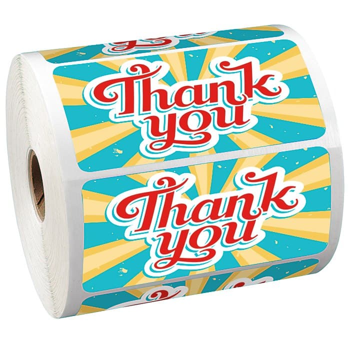 Full Color Sticker by the Roll - Rectangle - 2 inches x 4 inches