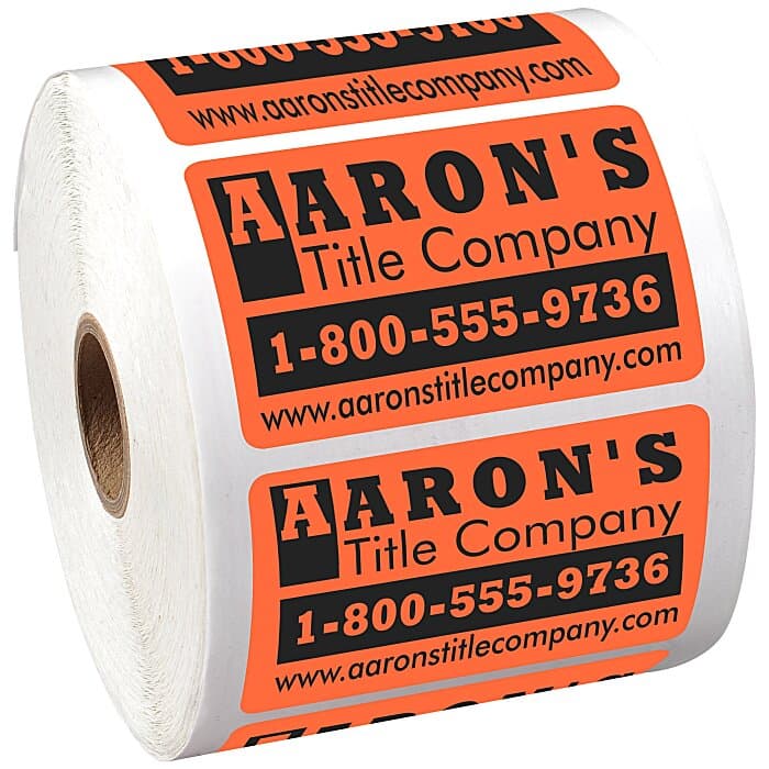 Sticker by the Roll - Rectangle - 1-3/4 inches x 2-3/4 inches