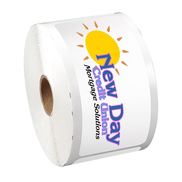 Full Color Sticker by the Roll - Rectangle - 2 inches x 4-5/8 inches