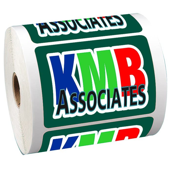 Full Color Sticker by the Roll - Rectangle - 2-3/4' x 3-3/4 inches