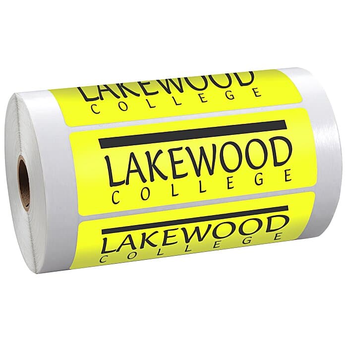Sticker by the Roll - Rectangle - 1-3/4 inches x 5-1/4 inches
