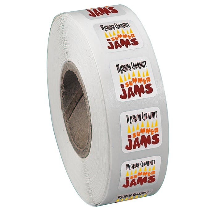 Full Color Sticker by the Roll - Square - 1/2 inch x 1/2 inches