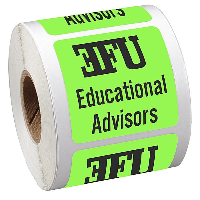 Sticker by the Roll - Square - 1-3/4 inches x 1-3/4 inches
