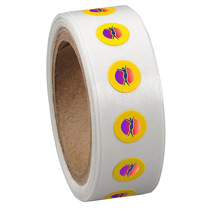 Full Color Sticker by the Roll - Circle - 1/4 inch