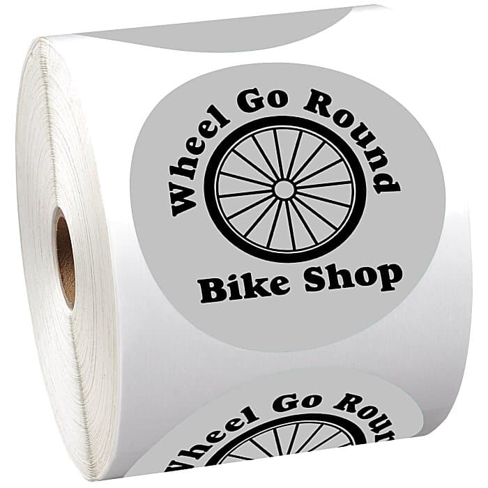 Sticker by the Roll - Circle - 3 1/2 inches