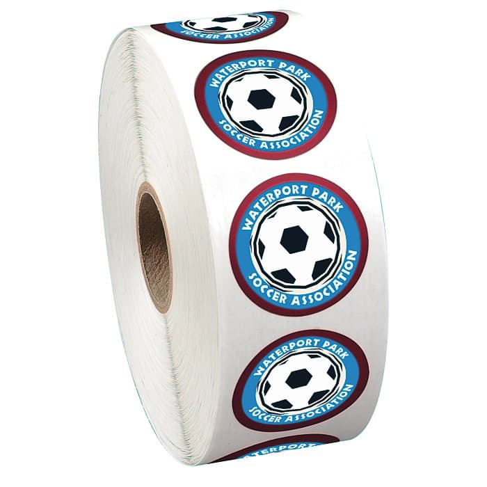 Full Color Sticker by the Roll - Circle - 1 1/4 inches
