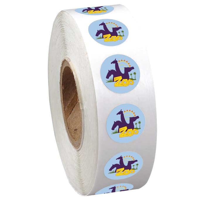 Full Color Sticker by the Roll - Circle - 1/2 inch