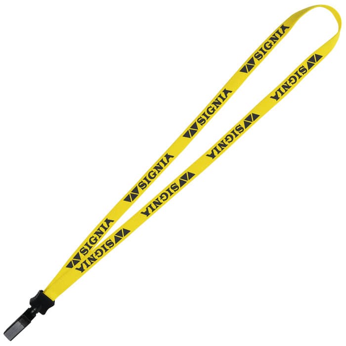 Lanyard - 5/8 inches - 32 inches - Plastic Bulldog Clip