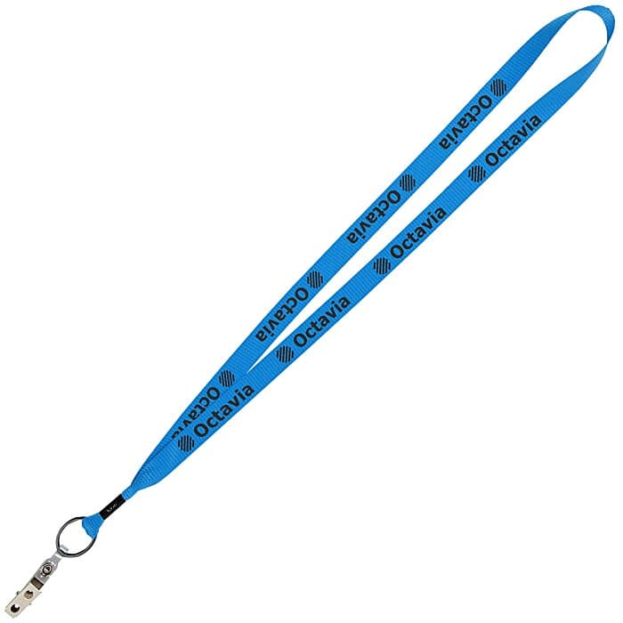 Economy Lanyard - 3/4 inch - Snap with Metal Bulldog Clip