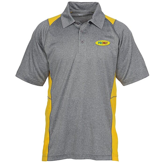 Heathered Challenger Colorblock Polo - Men's