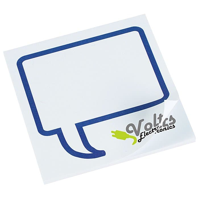 Souvenir Designer Sticky Note - 3 inches x 3 inches - Message Bubble - 25 Sheet