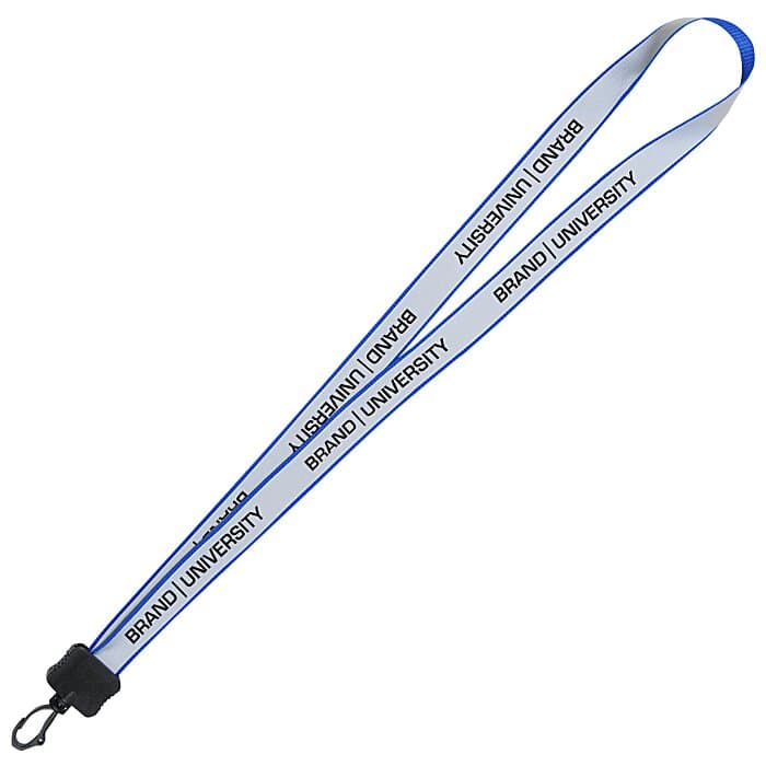 Reflective Lanyard - 3/4 inch - 34 inches - Plastic Swivel Snap Hook