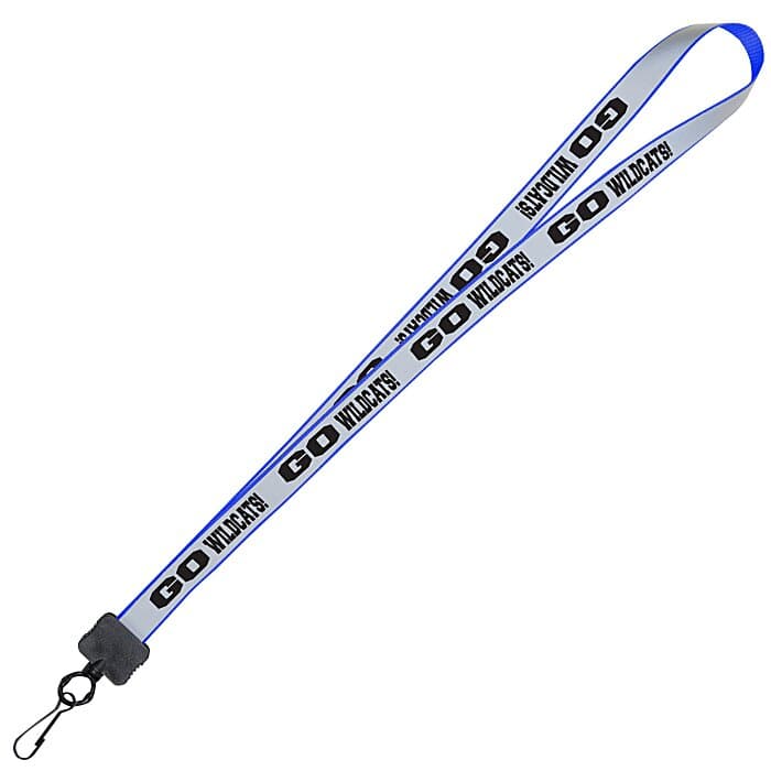 Reflective Lanyard - 3/4 inch - 34 inches - Metal Swivel Snap Hook