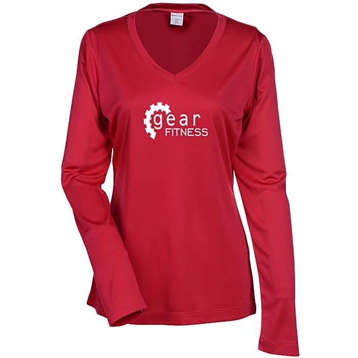 Contender Athletic LS V-Neck T-Shirt - Ladies' - Screen