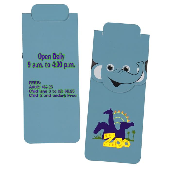 Paws and Claws Magnetic Bookmark - Elephant