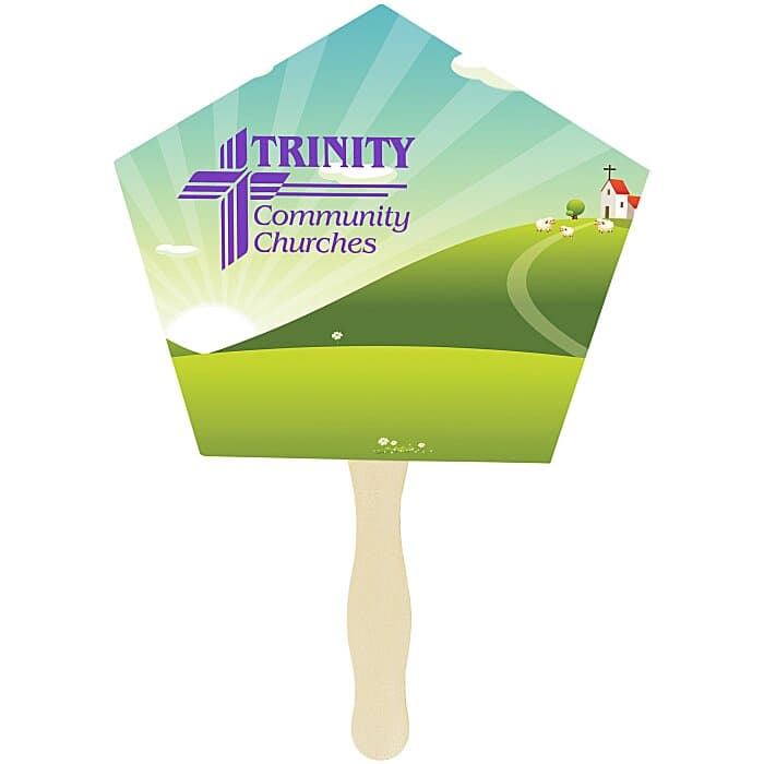 Hand Fan - Church - Full Color