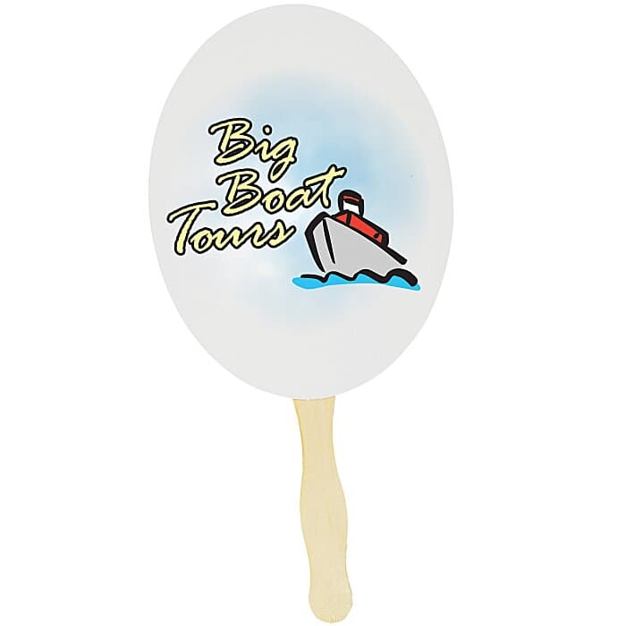Hand Fan - Oval - Full Color