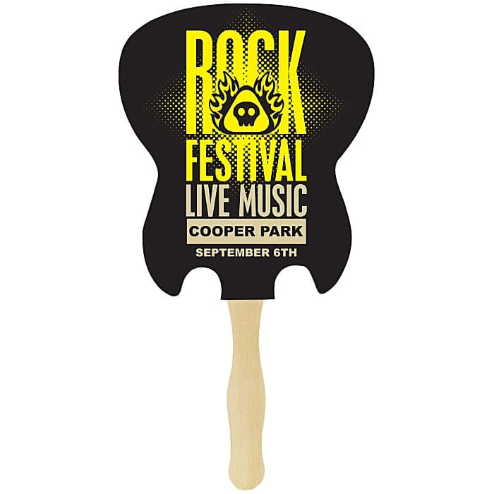 Hand Fan - Guitar - Full Color