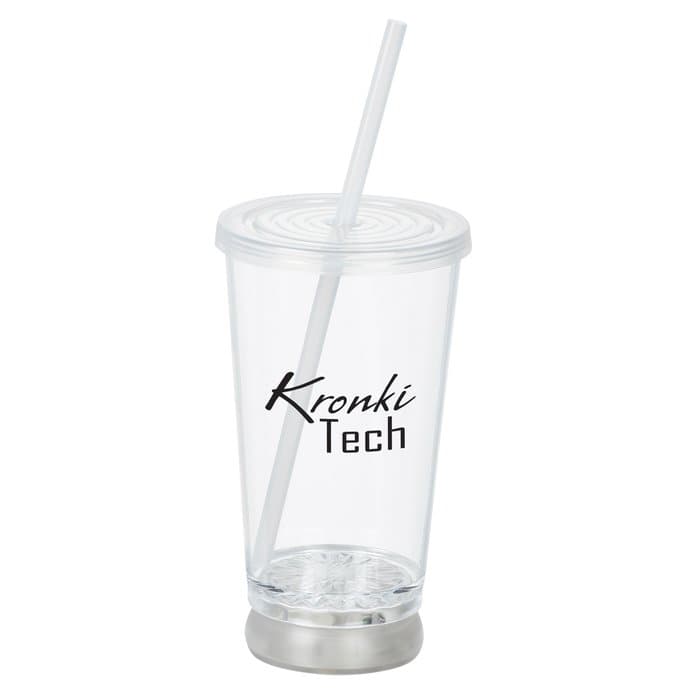 To-Go Light-Up Tumbler with Straw - 16 oz. - Multicolor
