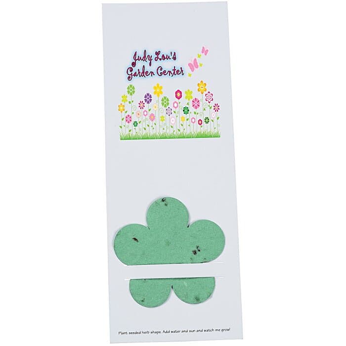 Plant-A-Shape Herb Garden Bookmark - Flower