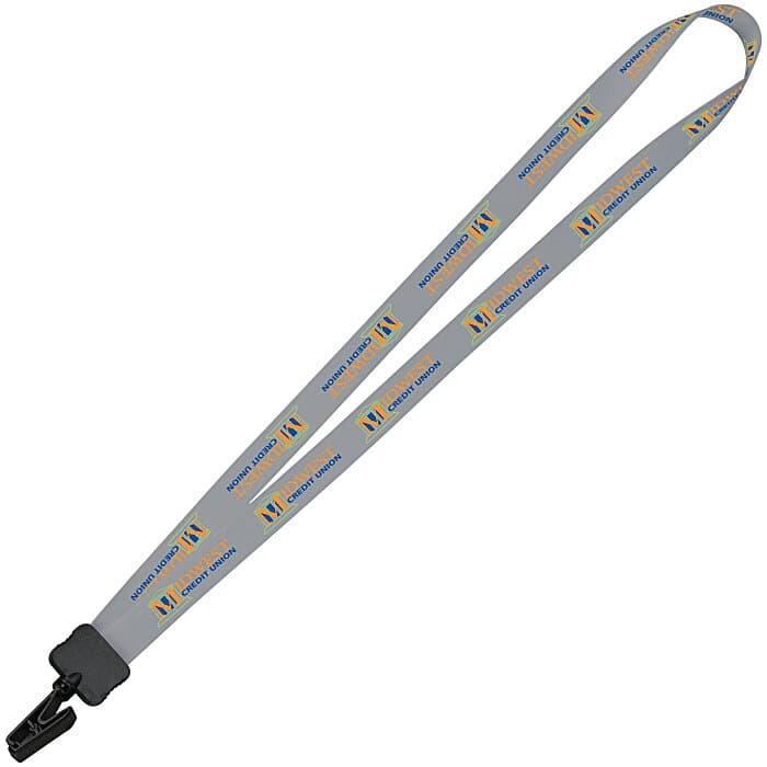 Dye-Sub Lanyard - 3/4 inches - 34 inches - Plastic Bulldog Clip