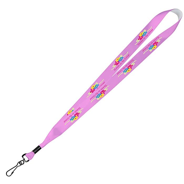 Full Color Ribbon Lanyard - 7/8 inch - 36 inches - Metal Swivel Snap Hook