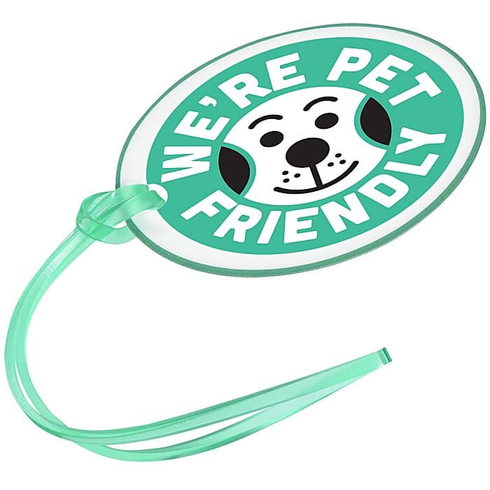 Oval POLYspectrum Bag Tag - Translucent