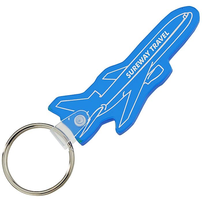 Airplane Soft Keychain - Translucent