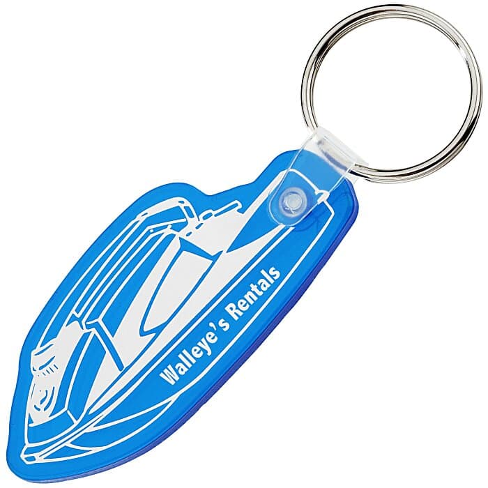 Jet Ski Soft Keychain - Translucent