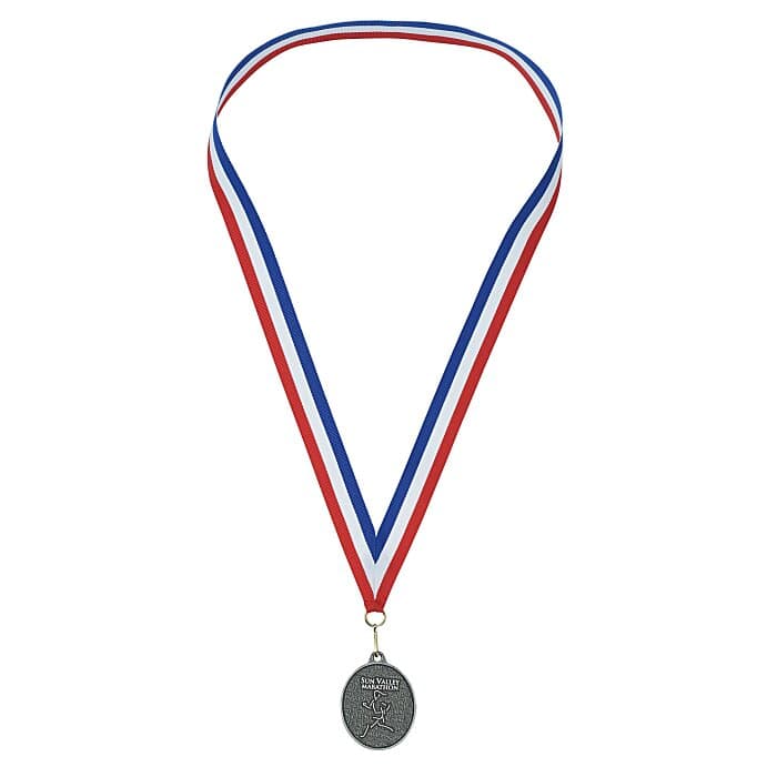 2-inch Econo Medal with Ribbon - Oval