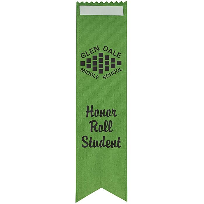8 inches x 2 inches Dovetail Ribbon - Front Tape