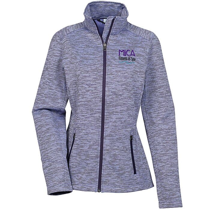 Digital Stripe Fleece Jacket - Ladies'