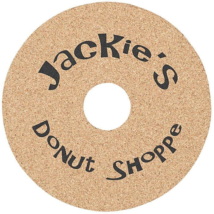 Large Cork Coaster - Donut