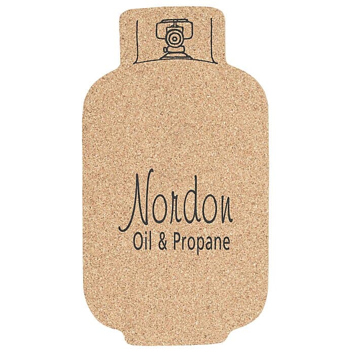 Large Cork Coaster - Propane Bottle