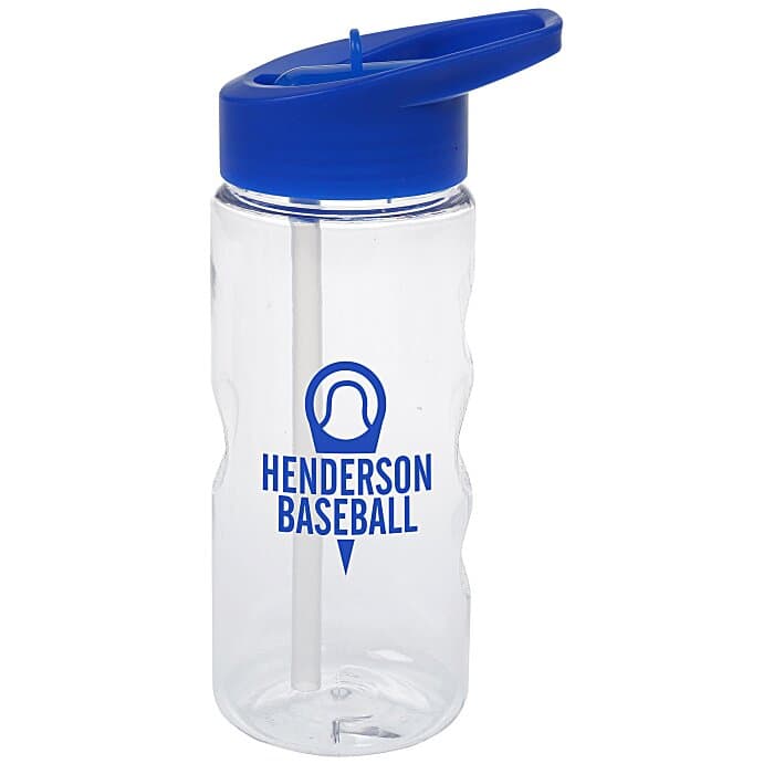 Clear Impact Mini Mountain Bottle with Flip Straw Lid - 22 oz