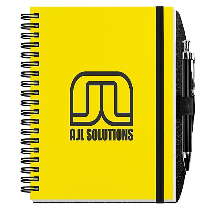 Polypro Journal with Pen - 7 inches x 5 inches - 50 sheet - Solid