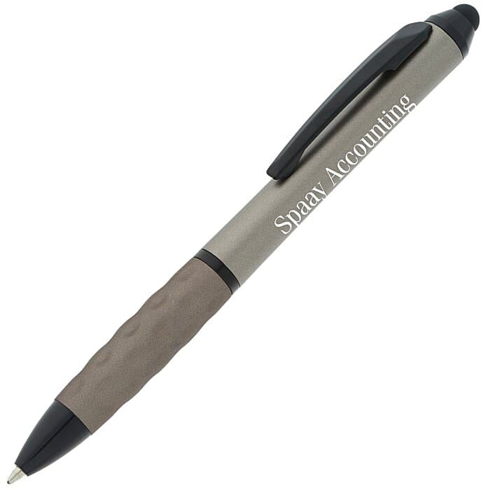 Tev Stylus Twist Pen - Metallic - Black