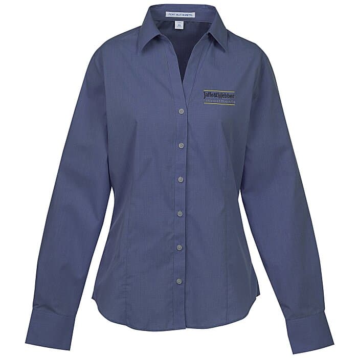 Easy Care Poplin Crosshatch Shirt - Ladies'