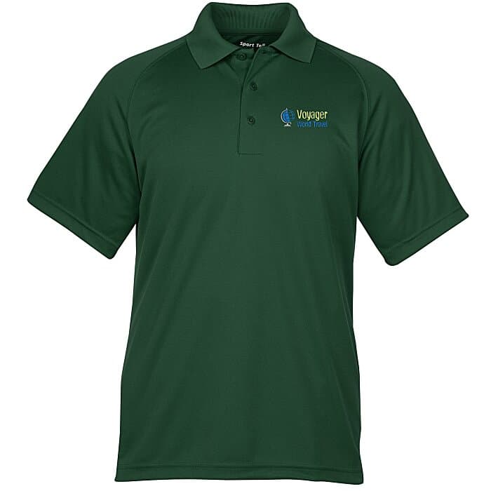 Mini Pique Raglan Performance Polo - Men's