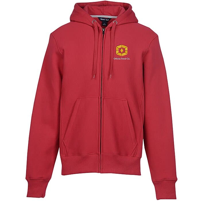 Super Heavy Full-Zip Hooded Sweatshirt - Embroidered