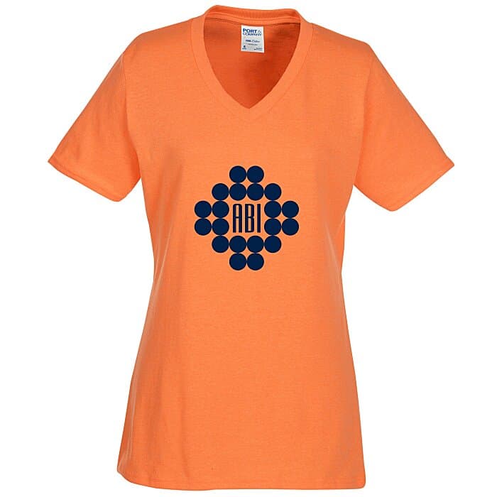 Port Classic 5.4-oz V-Neck T-Shirt - Ladies' - Screen