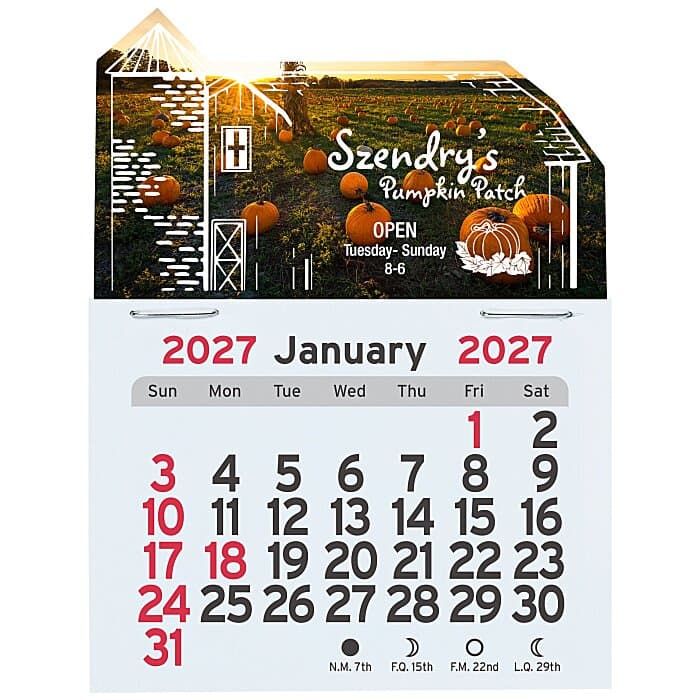 Peel-N-Stick Calendar - Barn