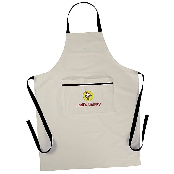 Cotton Cooking Apron - Embroidered