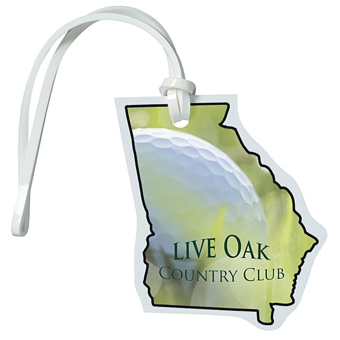 Soft Vinyl Full Color Luggage Tag - Georgia