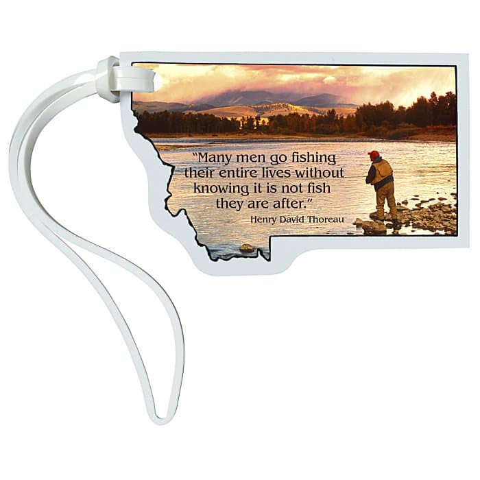 Soft Vinyl Full Color Luggage Tag - Montana