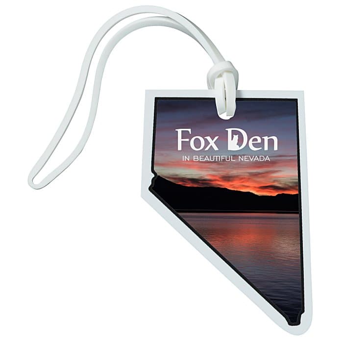 Soft Vinyl Full Color Luggage Tag - Nevada