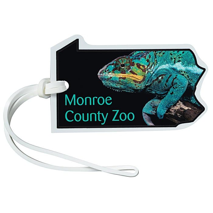 Soft Vinyl Full Color Luggage Tag - Pennsylvania